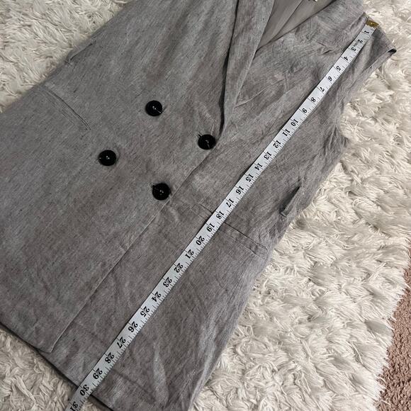 Jason Wu Feather Grey Sleeveless Double Button Mini Dress Size S - Picture 9 of 9